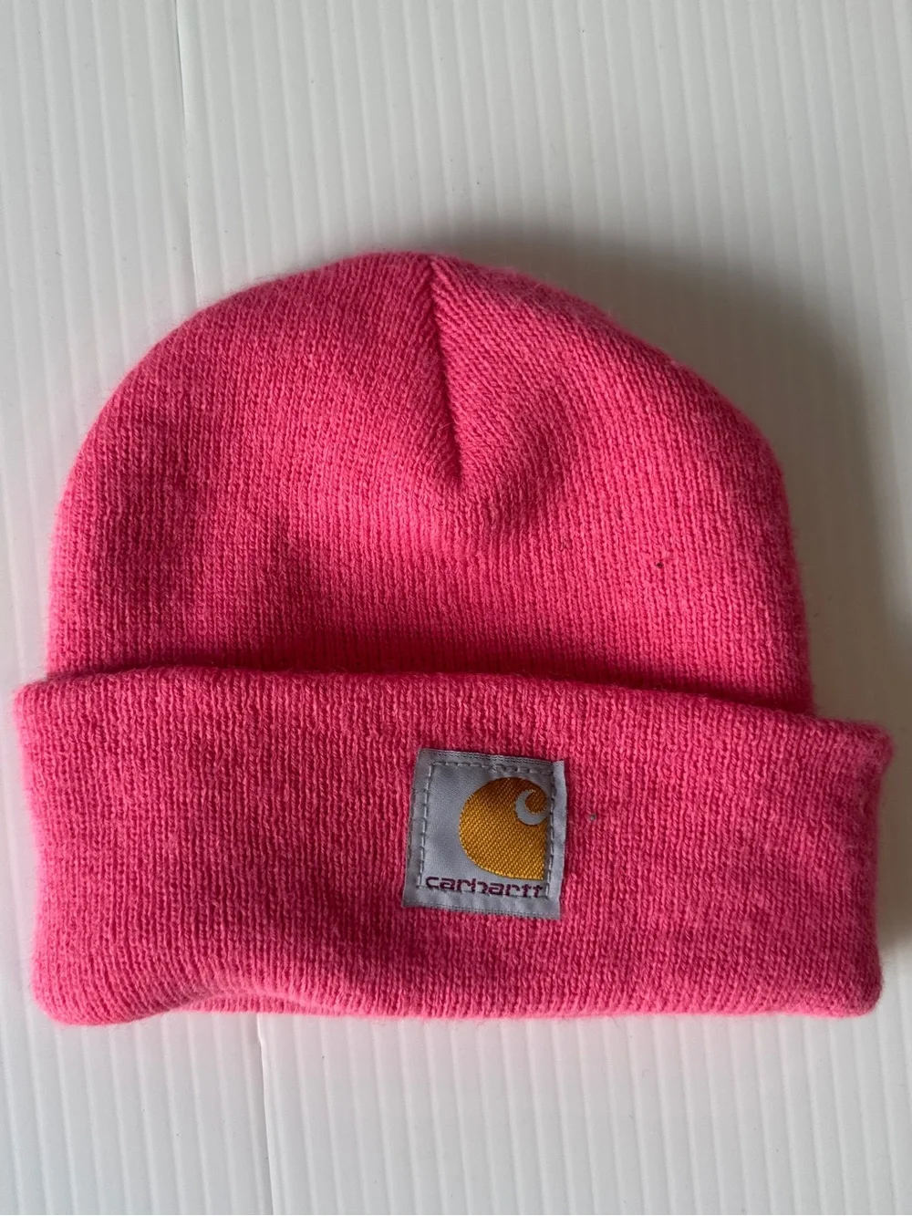Carhartt Infant Acrylic Watch Hat Pink Knit Cuffed Beanie Toddler One Size